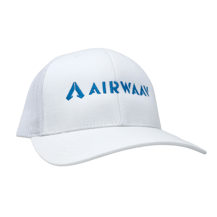 Miami Vice Trucker Hat (White/Blue)