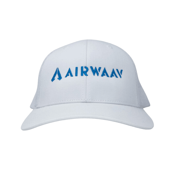 Miami Vice Trucker Hat (White/Blue)