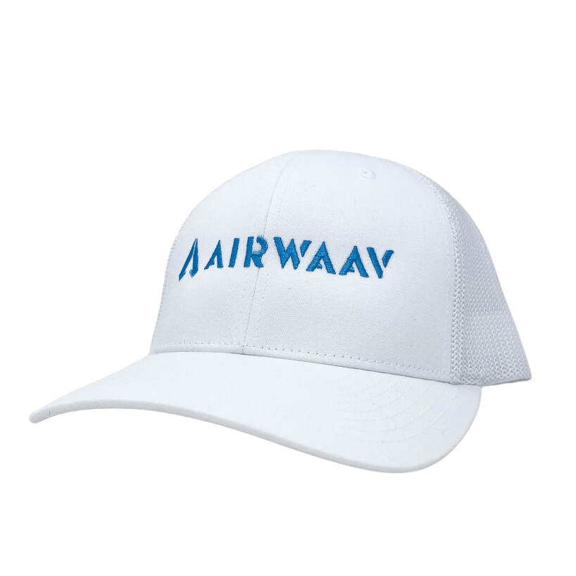 Miami Vice Trucker Hat (White/Blue)