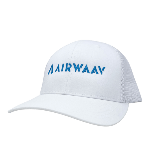 Miami Vice Trucker Hat (White/Blue)